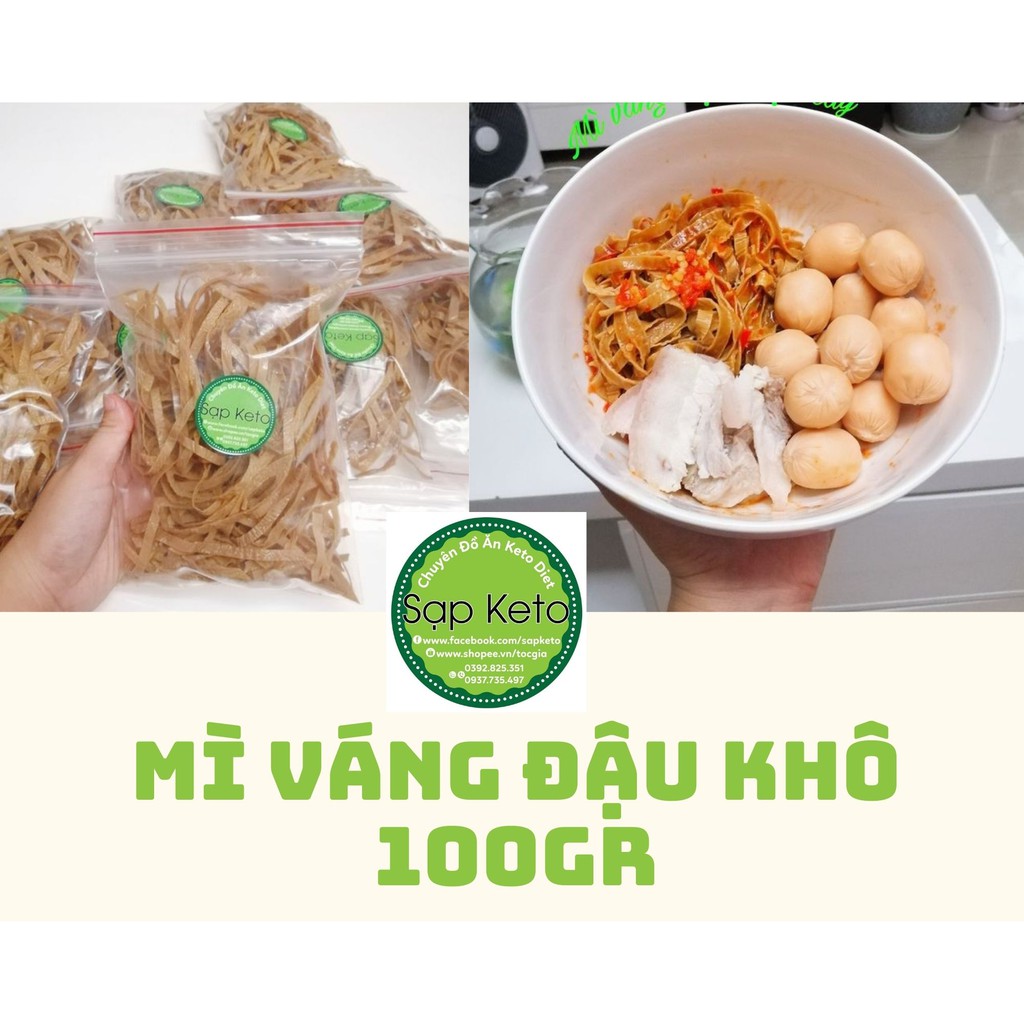 Gói 200gr Mì váng đậu- Ăn Keto, ăn chay.