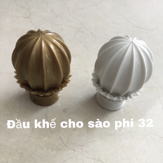 Đầu bịt và trụ đỡ sào rèm phi 32- giá 1 cái