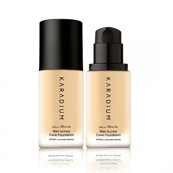 Kem Nền Mỏng Nhẹ Tự Nhiên Karadium Main Actress Cover Foundation 30ml SPF30/PA++ Vanveo