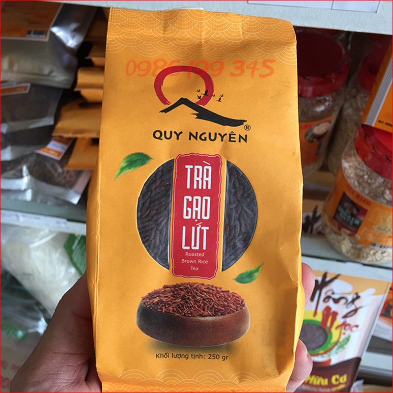 Trà gạo lứt đỏ Quy Nguyên thầy Tuệ Hải chùa Long Hương gói 250g