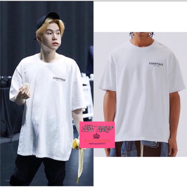 (Tặng ảnh BTS) Áo BTS SUGA Essentials