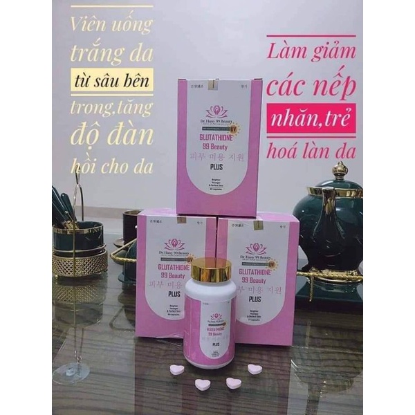 viên uống trắng da mờ nám glutathione