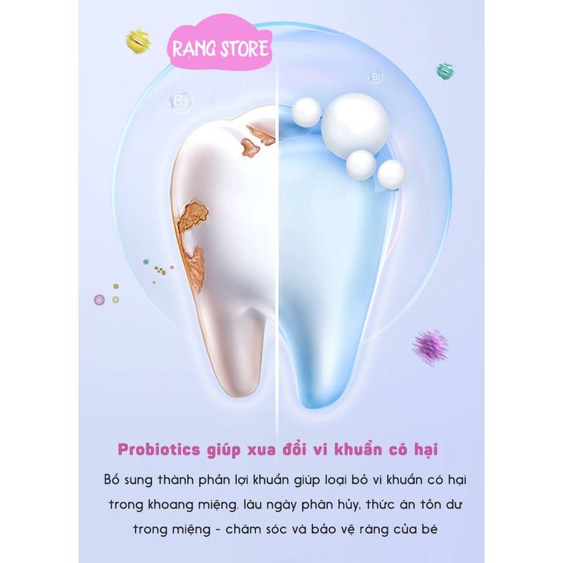 Kem đánh răng trẻ em nuốt được dạng gel Engohn kem đánh răng cho bé từ 2 tuổi