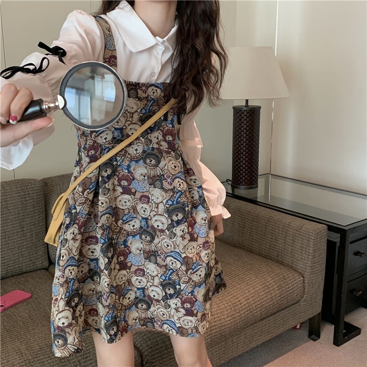 Áo Sơ Mi Dài Tay Đính Nơ Ngọt Ngào Thời Trang Mùa Thu Dành Cho Nữ