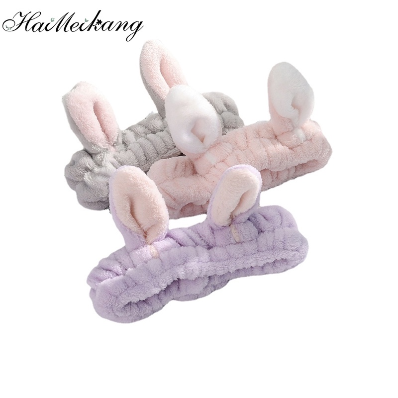 Băng đô HAIMEIKANG tai thỏ dễ thương phong cách Hàn Quốc