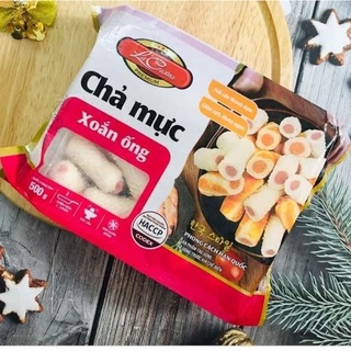 Chả mực xoắn 500g , Hàng lacusina, chiên, rán, thả lâu siêu ngon ( Giao hàng Hà Nội)