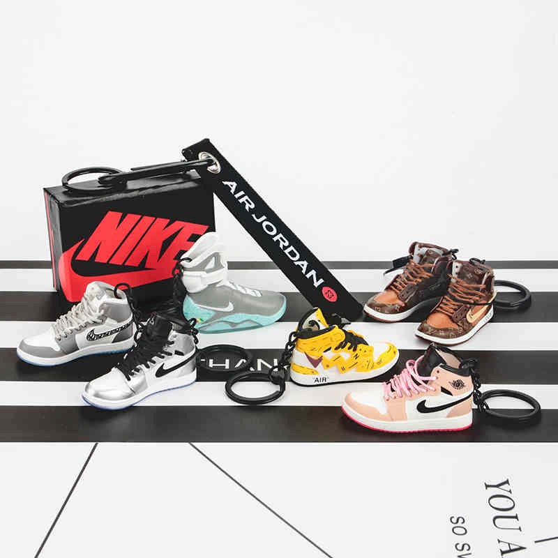 Móc Khóa Giày Jordan -  Móc Khóa Giày Sneaker Mini