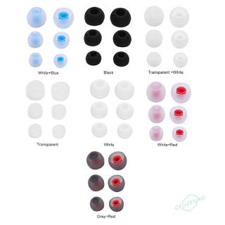 Set 6 nút silicone thay thế cho tai nghe nhét tai KZ LZ A4 DZ9 size S M L