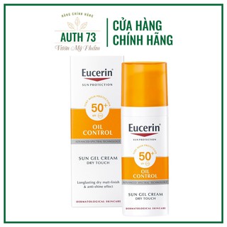 Kem Chống nắng SPF 50+ danh cho da mụn, bị mụn trứng cá Eucerin Sun Gel-Creme oil control Dry Touch SPF50+