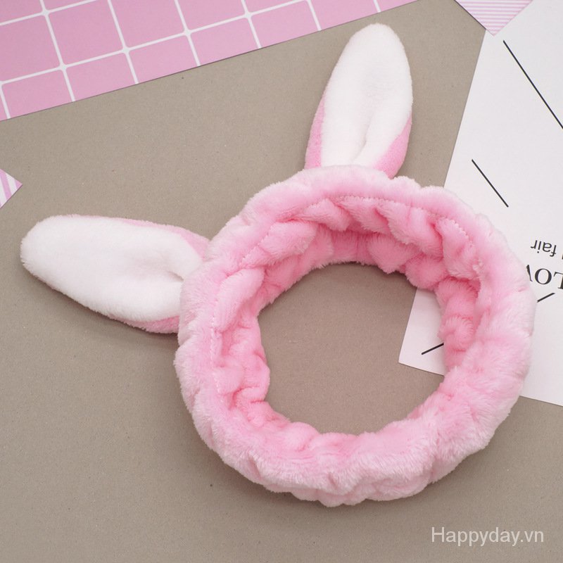 Băng Đô Vải Nỉ Bản Rộng Co Giãn In Họa Tiết Hoạt Hình Kiểu Hàn Quốc Sang Trọng