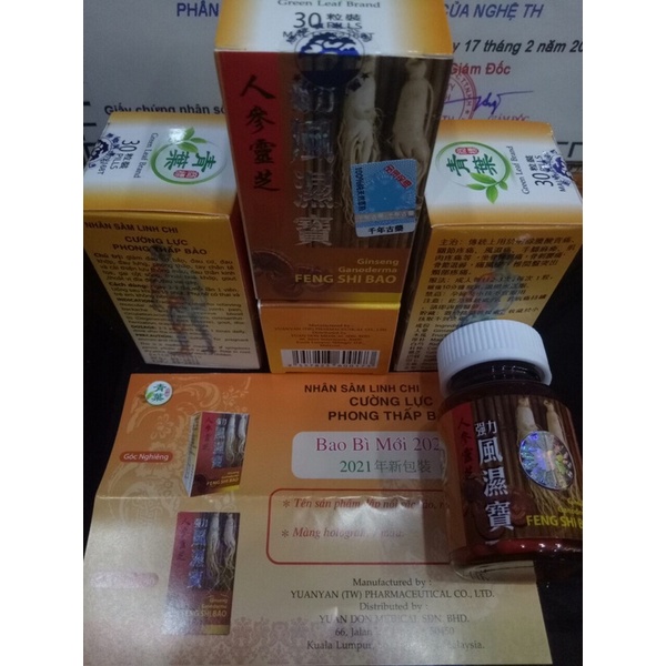 Nhân Sâm Linh Chi Cường Lực Phong Thấp Bảo Malaysia