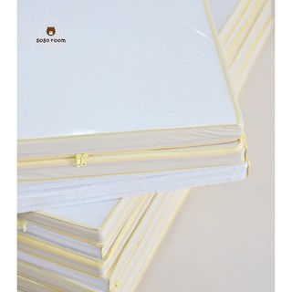 [Có sẵn] Nệm cũi bông ép + áo nệm trắng + túi bọc
