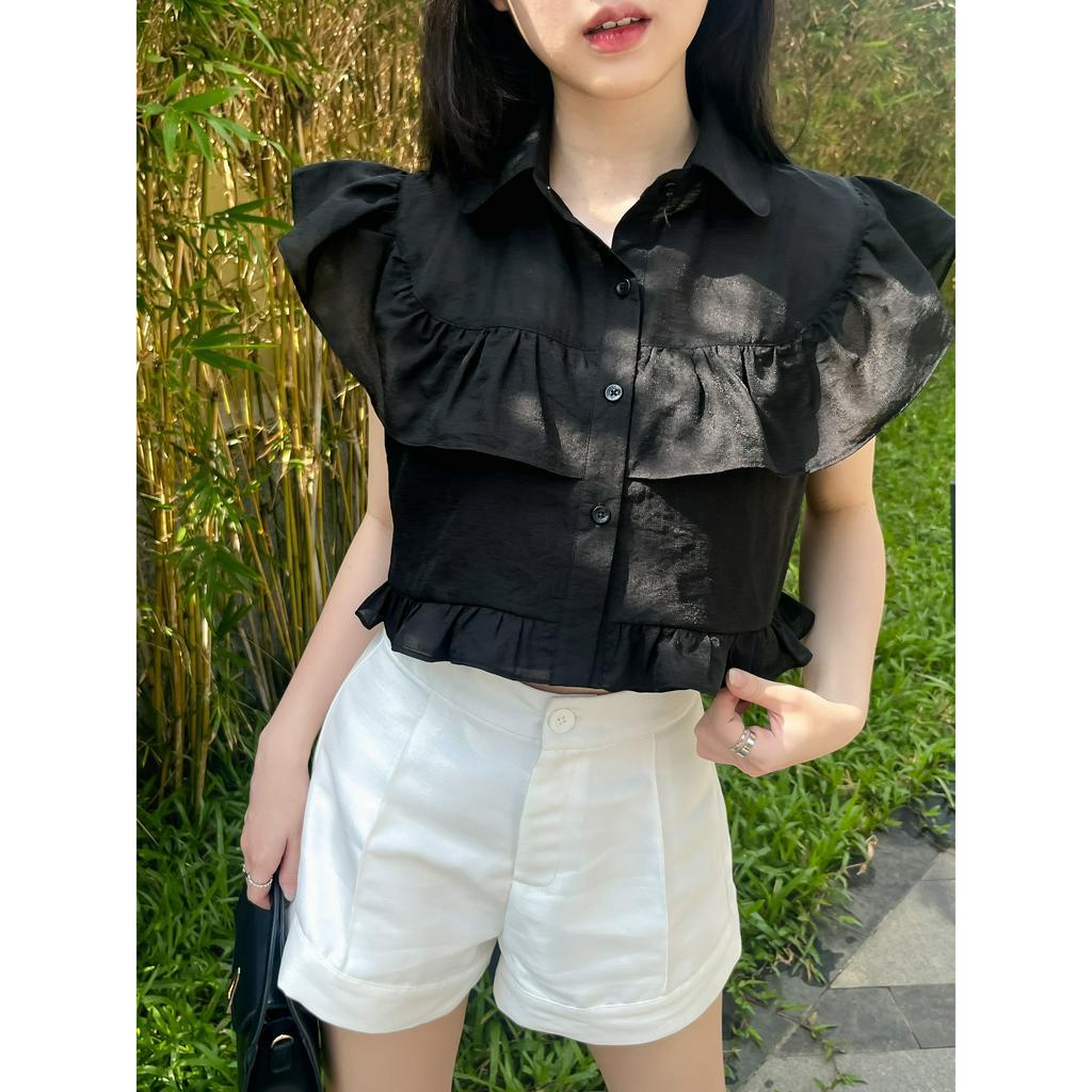 Áo kiểu sơ mi bèo voan THE CIU - Doris Shirt