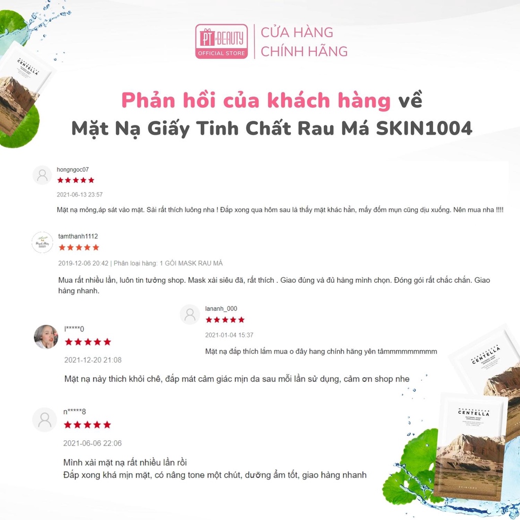 Mặt nạ dưỡng ẩm, làm diu da Skin1004 Madagascar Centella Watergel Sheet Ampoule Mask 25ml