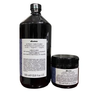 Dầu xả cho tóc nhuộm sáng Davines Alchemic Silver Conditioner 1000ml