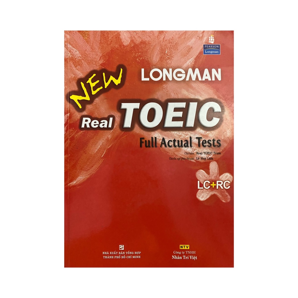 Sách - New real Toeic : Full Actual Tests ( Nhân trí Việt )