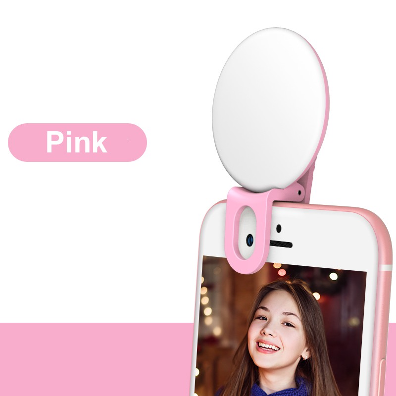 Rechargeable Mini Selfie Fill Light LED Flash Selfie Ring Light For Camera Phone