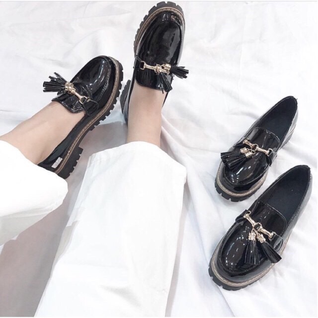 Giày oxford nơ chuông nhiều màu