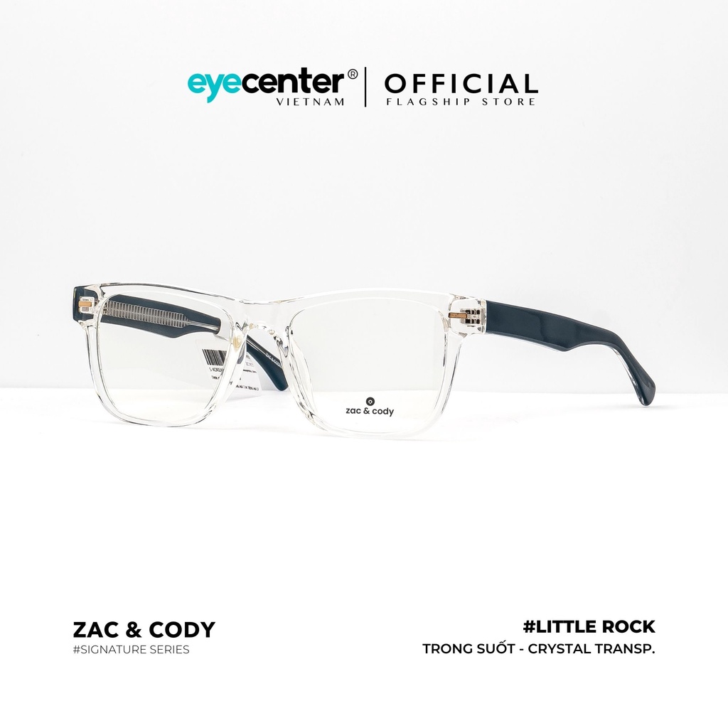 Gọng kính cận vuông nam nữ A29-S chính hãng LITTLE ROCK by ZAC&amp;CODY nhập khẩu Eye Center Vietnam