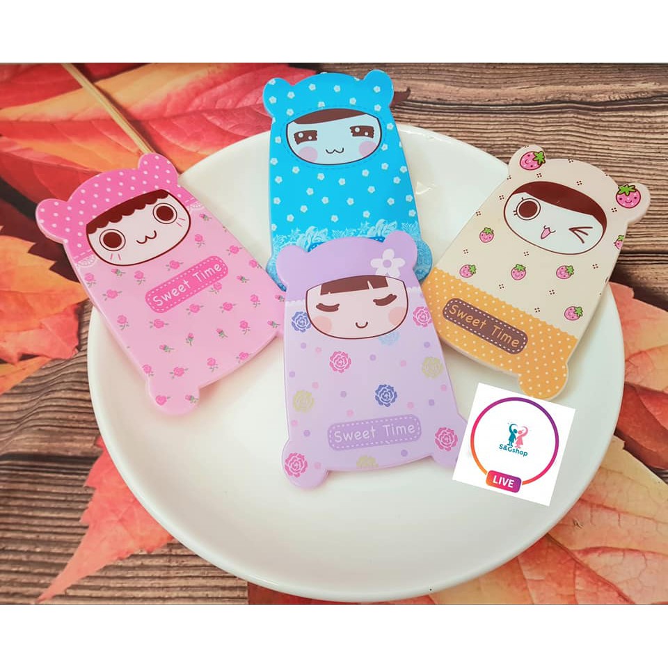 Gương lược mini Sweet Time kute bỏ túi