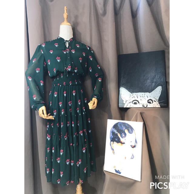 Đầm voan vintage