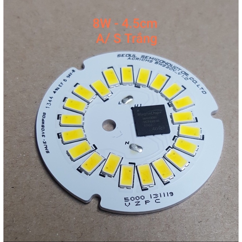 COMBO 50 MẠCH LED 8W - 220v CHÍNH HÃNG HÀN QUỐC