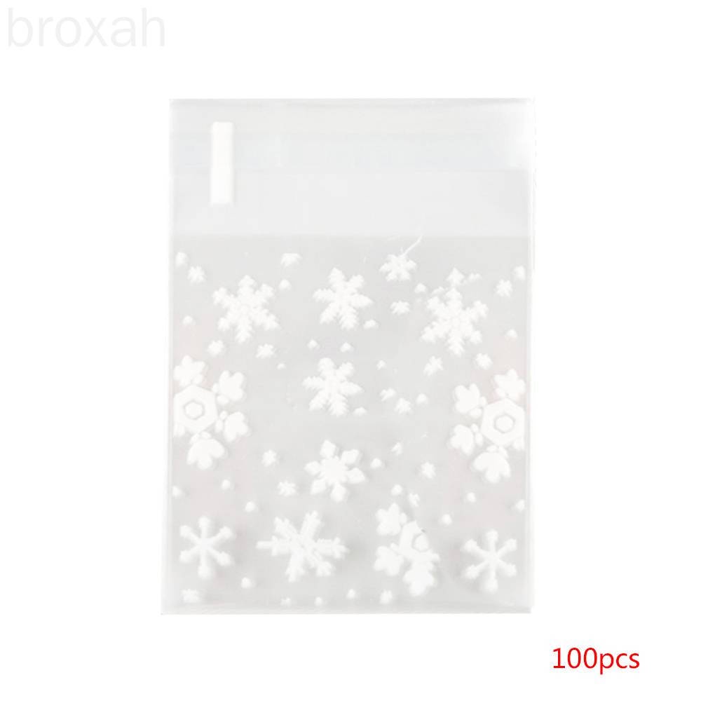 Set 100 túi nhựa trong suốt đựng bánh kẹo tiện lợi