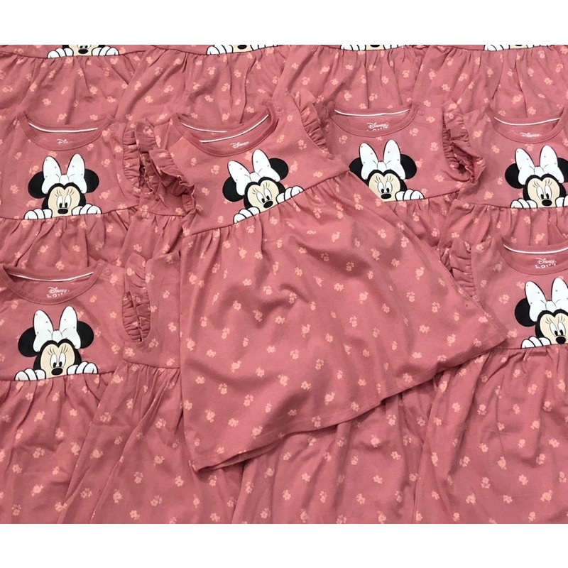 Váy tay bèo Minnie CA dư xịn bé gái size nhí 3-16kg