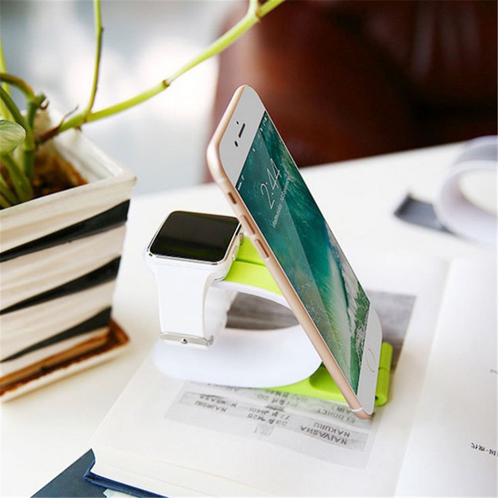 CHINK New Desktop Watch Rack Charging Dock Silicone Phone Stand Holder for Apple Watch iPhone