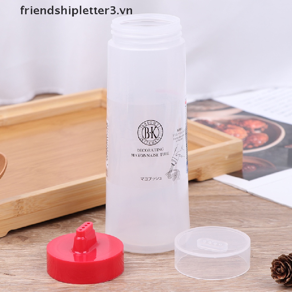 Bình Nhựa Đựng Dầu Ăn / Nước Sốt 3 Lỗ 4 Lỗ Dung Tích 300ml Tiện Dụng