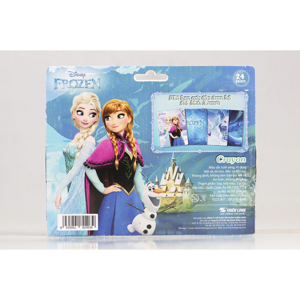 BÚT SÁP MÀU COLOKIT Nhân Vật Hoạt Hình ELSA (FROZEN) 24 Màu