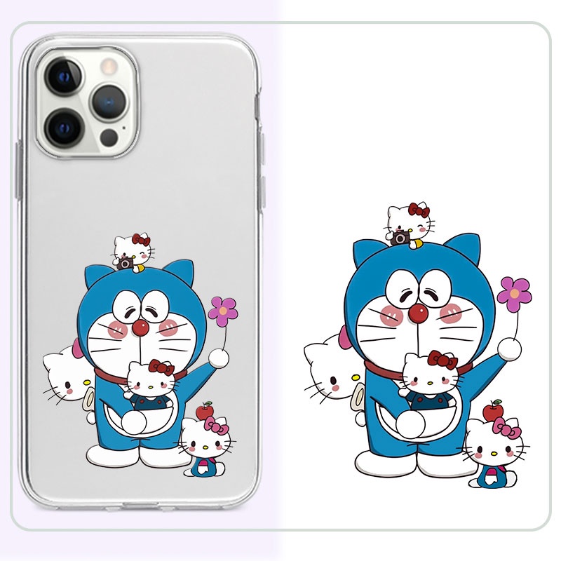 Ốp điện thoại TPU dẻo họa tiết Doremon cho REALME C1 C2 C3 C11 2020 2021 C12 C15 C17 C20 C21 C21Y C25 C25S 3 5 6 7 8 5G PRO 5I 5S 6I 6S 7I 20 30 PRO