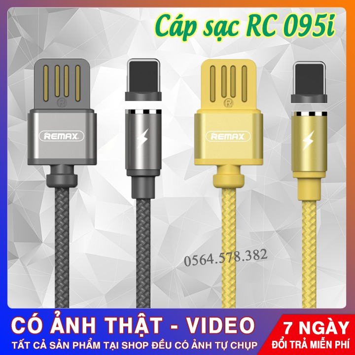 SẠC DÂY NAM CHÂM THÔNG MINH REMAX RC-095i | DÀNH CHO IPHONE | HÀNG SIÊU CHẤT | SPCNo1