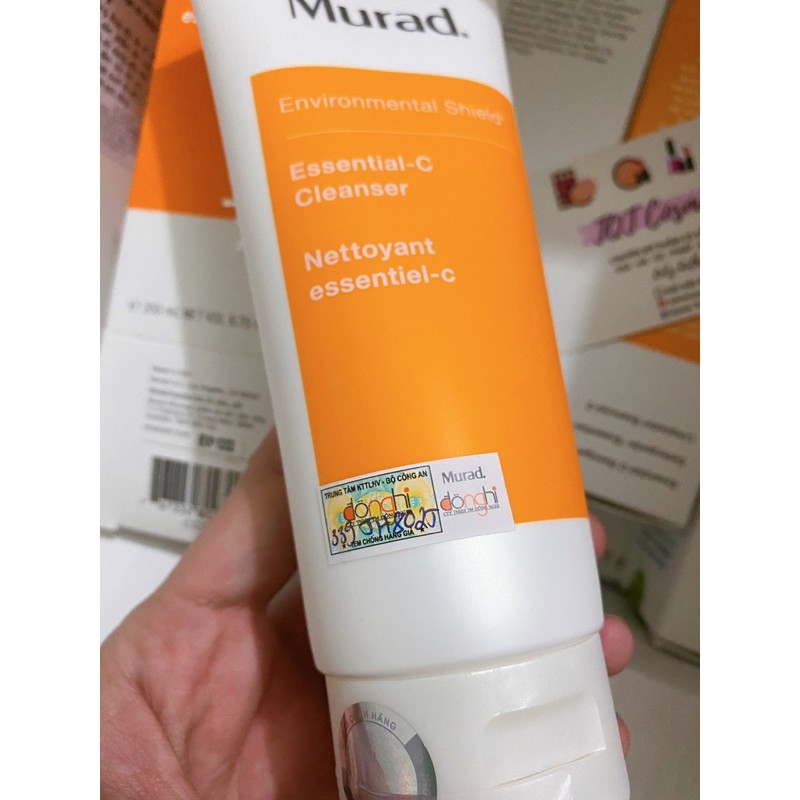 Sữa rửa mặt sáng da mờ thâm MURAD ESSENTIAL-C CLEANSER làm sạch - tinh khiết da nám và lão hóa do môi trường