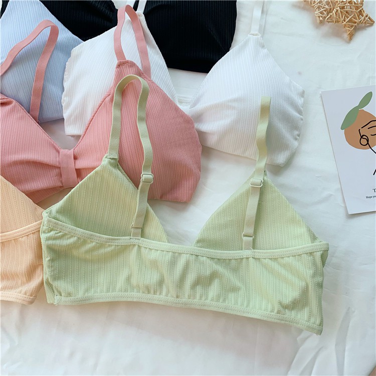 [RẺ VÔ ĐỊCH] Áo bra nữ len tăm hình nơ thể thao âng ngực - Áo bralette coton mềm không gọng mút mỏng Y27 | BigBuy360 - bigbuy360.vn