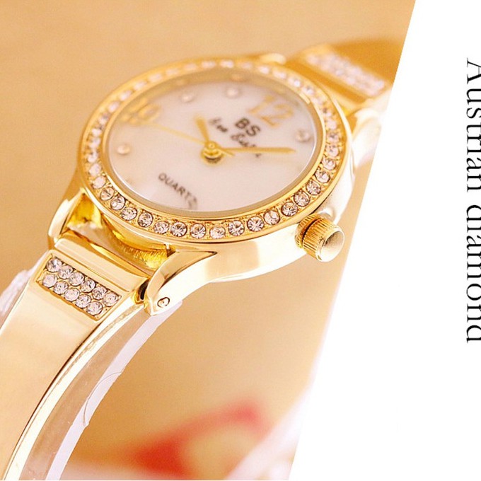 Đồng Hồ Nữ Thời Trang BS Bee Sister Size Mini, Kiểu Dây Lắc Tay Viền Đính Đá Sang Trọng + Tặng Kèm Hộp | BigBuy360 - bigbuy360.vn