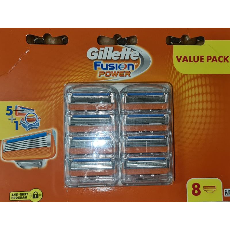 Bộ 8 lưỡi dao Gillette Fusion thiết kế 5 trong 1