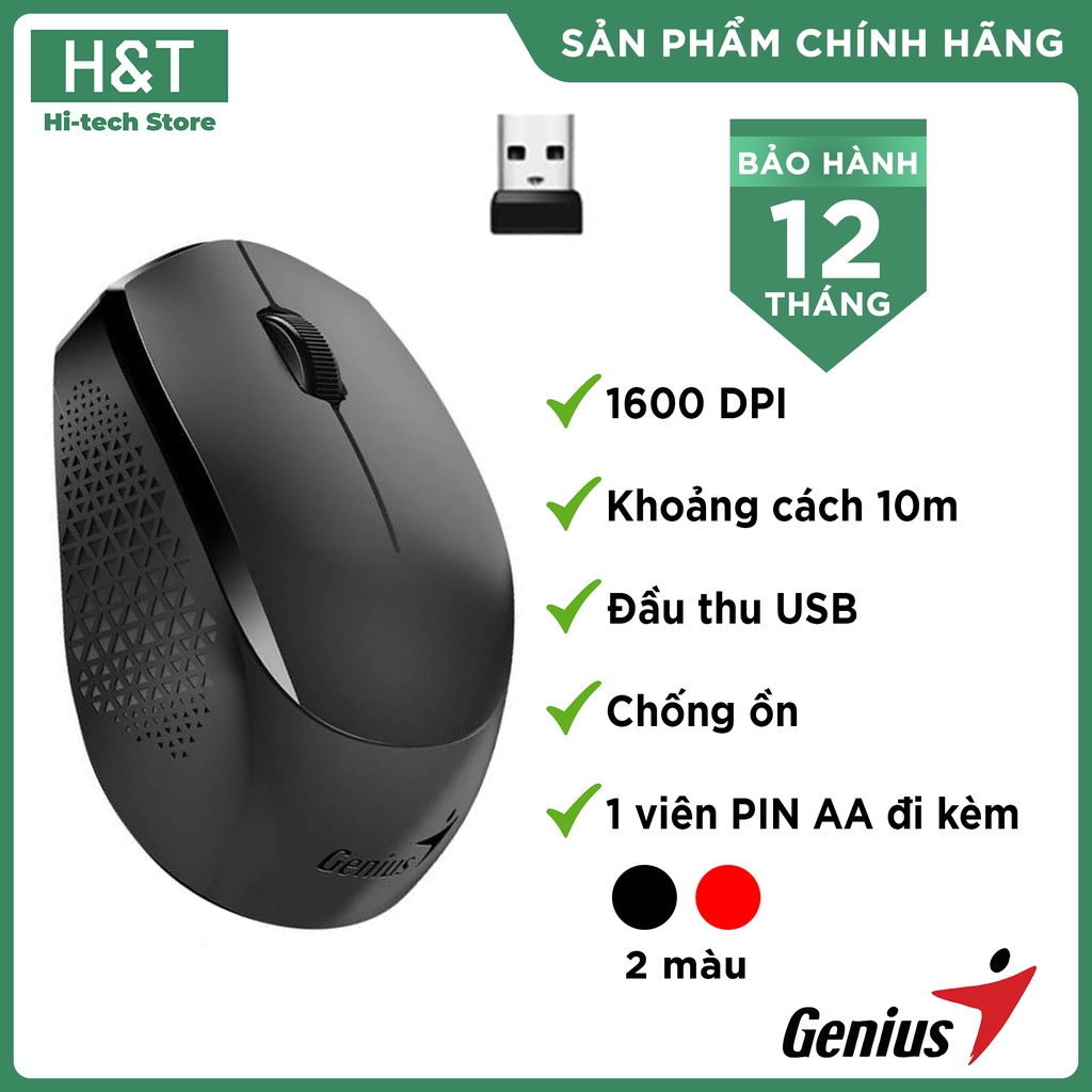 Chuột Không Dây chống ồn NX-8000S Genius