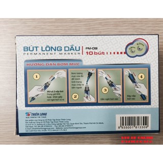 Combo 10 chiếc bút lông dầu Thiên Long PM09