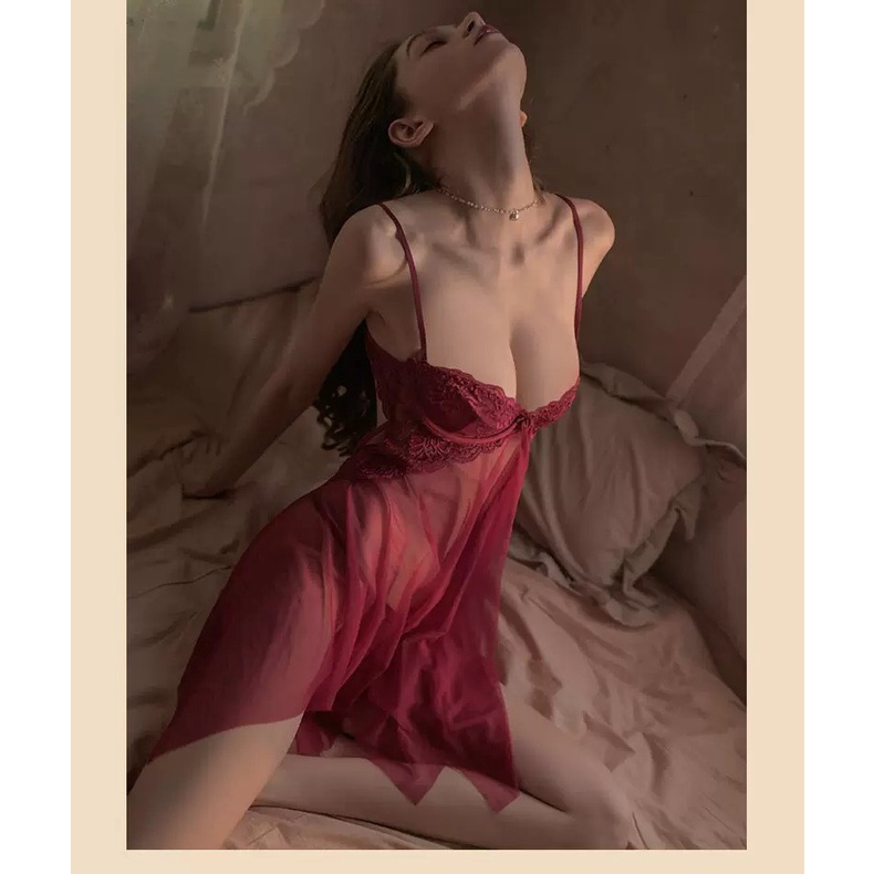 Váy ngủ voan sexy xuyên thấu vô cùng quyến rũ - Chất voan mềm mại, cao cấp - Queen.Sexy - VN73