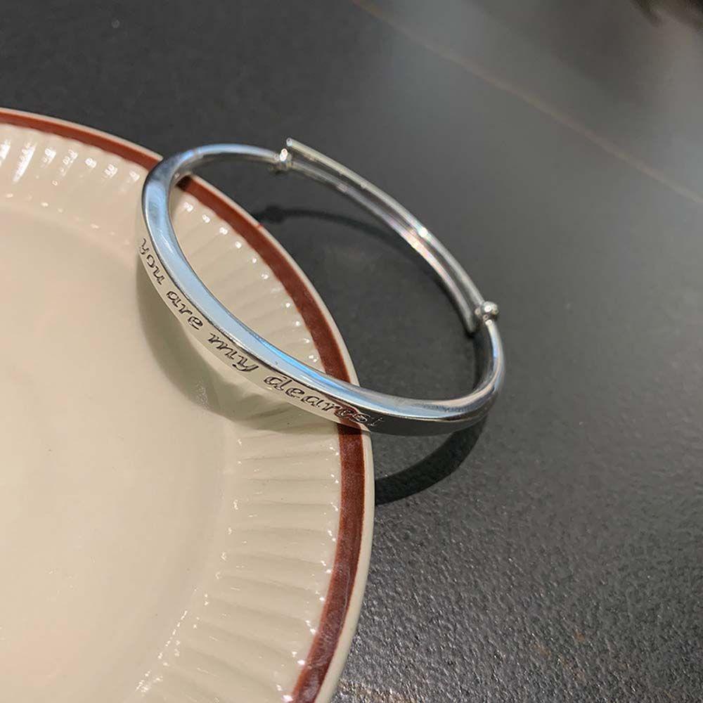 JARRED Vòng Tay In Chữ Tiếng Anh Phong Cách Punk Thời Trang Cho Nữ