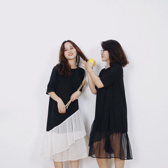 Loli Dress - Váy phối voan trong
