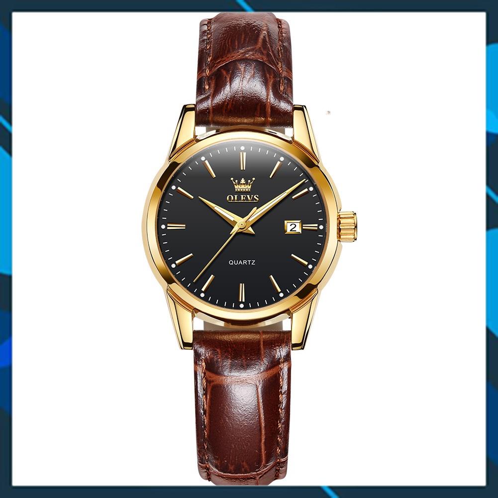 [HÀNG CHUẨN AUTH]Đồng hồ nữ thương hiệu olevs,chống nước,chống xước,dạ quang ban đêm,dây da cao cấp thời trang,BH 12th