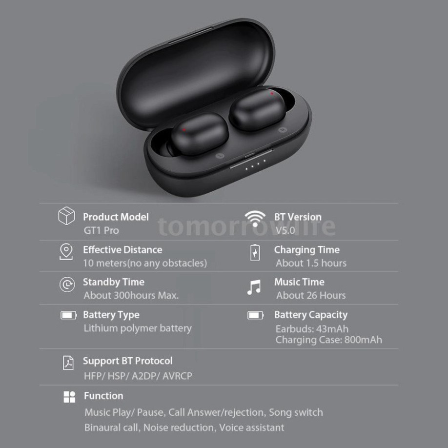 SALE SALE ## Bộ Tai Nghe Không Dây Bluetooth 5.0 Aac Dsp Xiaomi Haylou Gt1 Pro Tws Chống Ồn Kèm Phụ Kiện ** SALE SALE