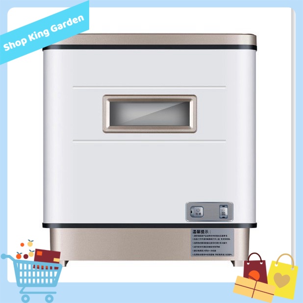 [HCM] - Máy rửa chén dĩa công suất cao 2000W 48x46x53cm 8 lít chế độ sấy - King's Garden