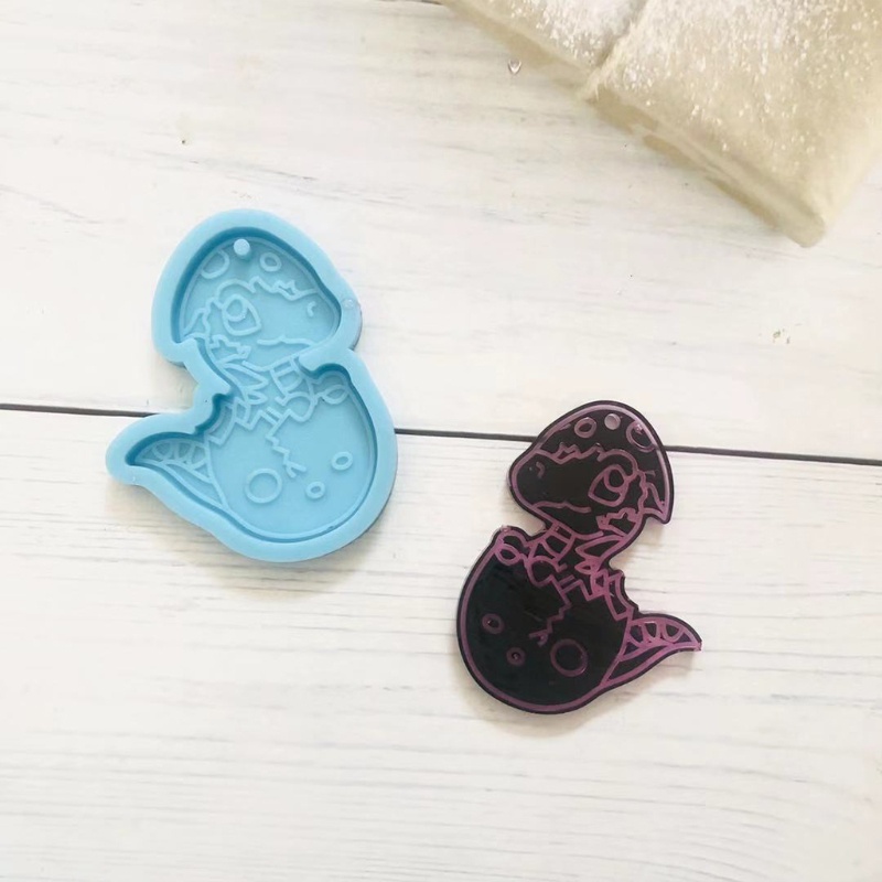 Khuôn Silicon Làm Móc Khóa Hình Thỏ / Khủng Long / Cú Mèo / Cà Rốt Phục Sinh Sáng Tạo DIY