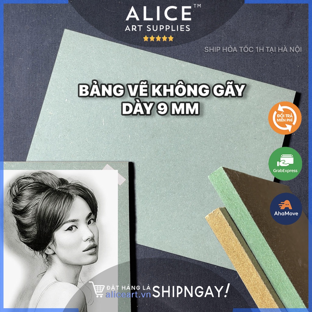 Bảng kê giấy vẽ A2 A3 A4 dày 9mm, 5mm - Gỗ MDF Mỹ thuật: Điêu khắc, đóng làm loa, tranh khắc gỗ