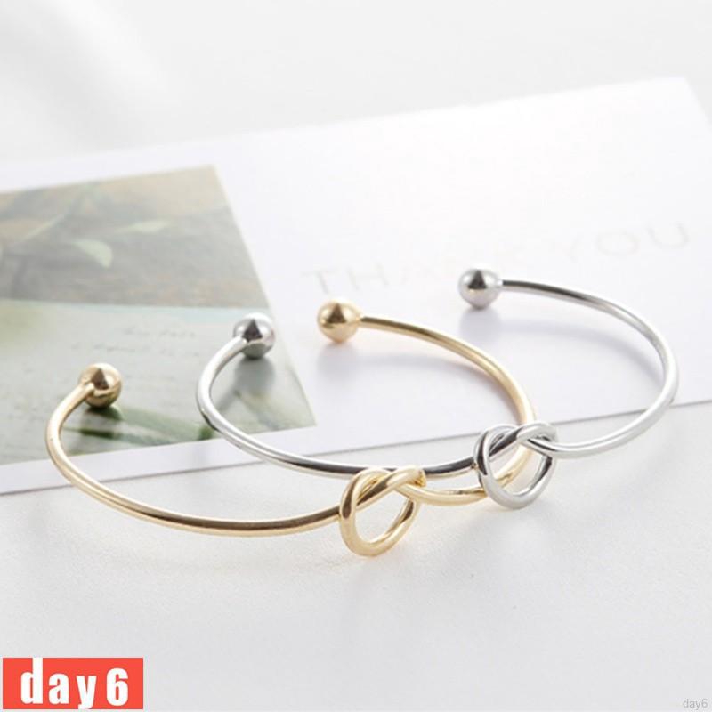 Vòng đeo tay hợp kim đơn giản tinh tế cho nữ