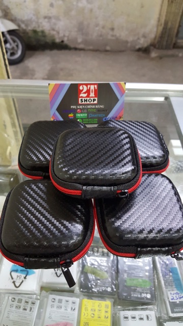 HỘP VÂN CARBON ĐỰNG TAI NGHE IN-EAR/ EARBUD