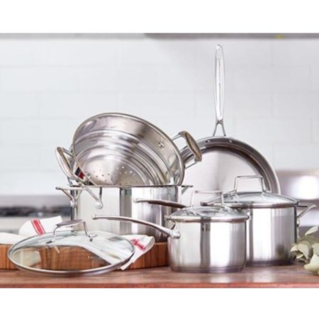Bộ nồi inox Scanpan Impact 3 chi tiết dùng bếp từ, đáy 3 lớp, an toàn với máy rửa bát - 71000301